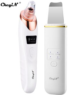 Ckeyin Facial Meeëter Ance Remover Huid Ultrasone Scrubber Gezicht Lifting Diepe Reiniging Peeling Nano Mist Spuit Stoomboot A3