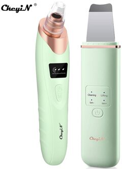 Ckeyin Facial Meeëter Ance Remover Huid Ultrasone Scrubber Gezicht Lifting Diepe Reiniging Peeling Nano Mist Spuit Stoomboot A4