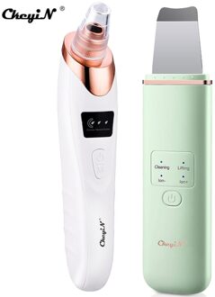 Ckeyin Facial Meeëter Ance Remover Huid Ultrasone Scrubber Gezicht Lifting Diepe Reiniging Peeling Nano Mist Spuit Stoomboot A5