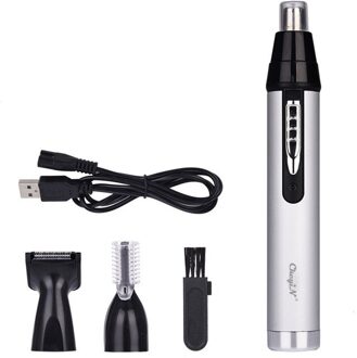 Ckeyin Mannen Tondeuse Professionele Trimmer Cordless Neus Wenkbrauw Pijnloos Elektrische Scheerapparaat Machine Baard Scheermes Maaier 3 in 1
