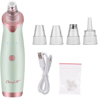 Ckeyin Professionele Skin Peeling Mee-eter Verwijderen Scrubber Schop Exfoliërende + Oplaadbare Comedondrukker Gezicht Porie Schoner Paars