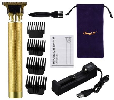 Ckeyin Professionele T Blade Tondeuse Sterke Power Elektrische Tondeuse Low Noise Undercut Haar Carving Kapsel Gereedschap Scheermes RC476J