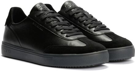 CLAE Deane Heren Sneakers Van Leer In Het Zwart