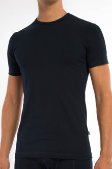 Claesens Heren T-shirt Korte Mouw Navy 2-Pack - XL