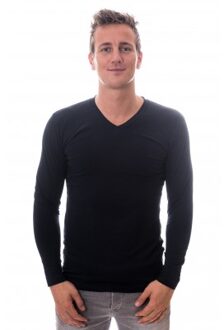 Claesens Men Longsleeve V-neck Navy ( CL 1024 ) Blauw - XXL
