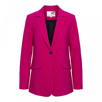Claire Fuchsia Lange Blazer &Co Woman , Pink , Dames - Xl,M,S