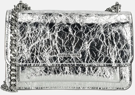 Claire schoudertas silver Zilver