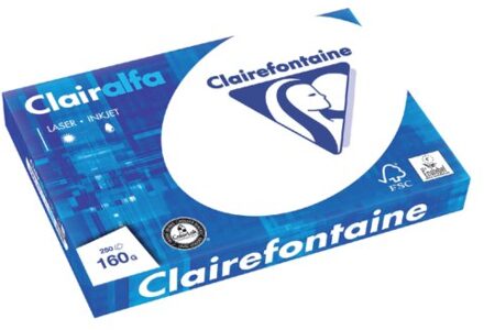 Clairefontaine Kopieerpapier Clairefontaine Clairalfa A3 160gr wit 250vel