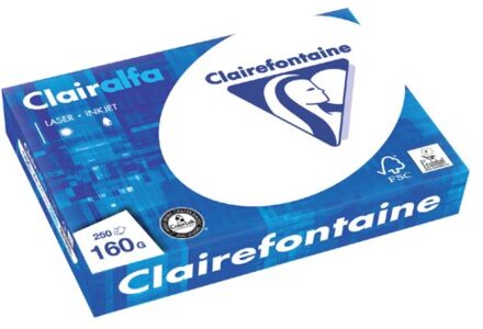 Clairefontaine Kopieerpapier Clairefontaine Clairalfa A4 160gr wit 250vel