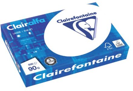 Clairefontaine Kopieerpapier Clairefontaine Clairalfa A4 90gr wit 500vel