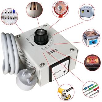 Claite 4000W Ac 220V Variabele Spanning Controller Voor Fan Speed Motor Temperatuur Dimmer