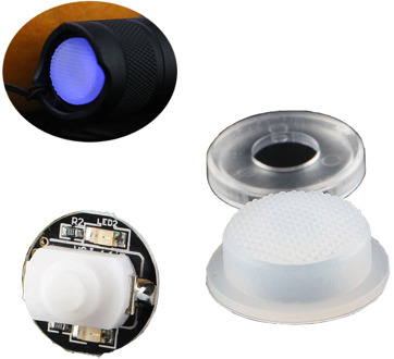 CLAITE DIY 1288 Switch with LED Blue Light For C8 M1 M2 S2 S2+ Flashlight