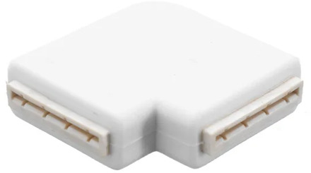 CLAITE Solderless 4 Pin 10mm L Shape LED Connector For Connecting Corner Right Angle 3528 2811 2812 5050 RGB LED Strip