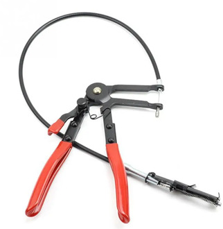 Clamping Pliers Cable Type Flexible Wire Long Automotive Hose Clamp Pliers Straight Throat Tube Bundle Clamp Removal Tool