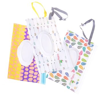 Clamshell Cosmetische Clutch En Schoon Doekjes Draagtas Pouch Carry Snap-Strap Doekjes Container Natte Doekjes Tas