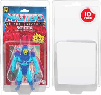 Clamshell PET Protectors 10-Pack for Masters of the Universe Action Figures
