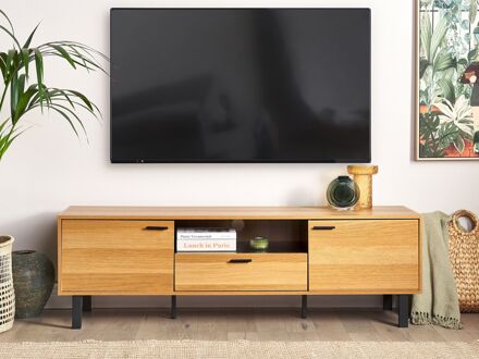 CLAREMONT TV-meubel Lichte houtkleur Bruin