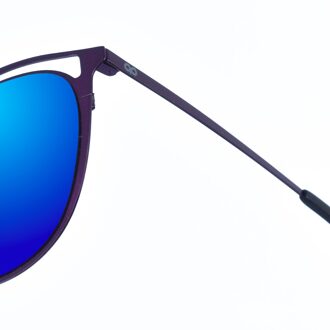 Clarinha metalen zonnebril in ovaalvorm voor dames Blauw