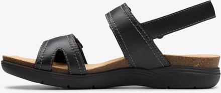 Clarks April Clover Zwarte Combi Sandalen - EU 37.5 / UK 4.5