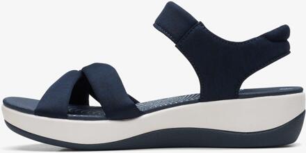 Clarks Arla Shore Navy Textile Sandalen Blauw - EU 41