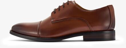 Clarks Banstead Cap Tan Leren Schoenen Bruin - EU 45.5 / UK 10.5