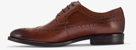 Clarks Banstead Tip Tan Lederen Schoenen Bruin