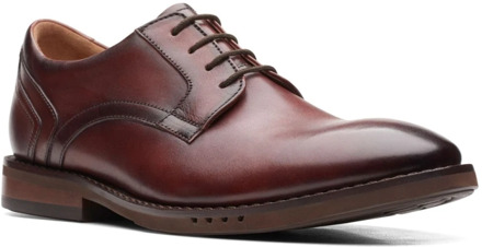 Clarks Bruine Veterschoenen voor Formele Gelegenheden Clarks , Brown , Heren - 45 Eu,44 Eu,41 EU