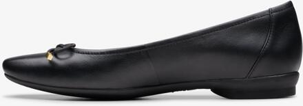 Clarks Candra Licht Zwarte Leren Schoenen - maat
