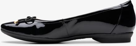 Clarks Candra Licht Zwarte Patenten Schoenen