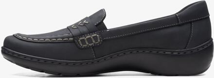 Clarks Cora Ashly Zwarte Leren Schoenen - 6.5 Wide Fit (UK Shoe)