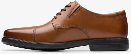 Clarks Cosgrove Cap Donkerbruin Leren Schoenen - EU 42 / UK 8