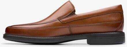 Clarks Cosgrove Vrije Donkere Tan Lederen Schoenen Bruin - EU 43 / UK 9