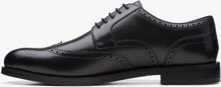 Clarks Craftdean Wing Brogue Zwarte Leren Schoenen - EU 43 / UK 9