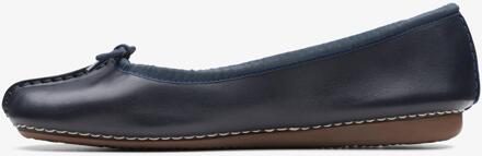 Clarks Damesschoenen  - Freckle Ice - Navy Leather - Maat 37