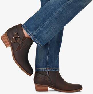 Clarks Danyelle Gema Taupe Olieleer Laarzen Bruin - 6 Wide Fit (UK Shoe)