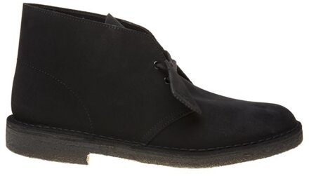 Clarks Desert Boot Black Suede - Zwart - Laarzen - Heren - Maat 44,5