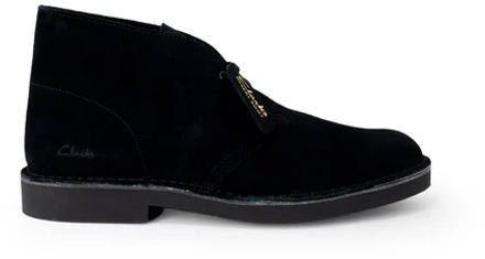 Clarks Desert BT EVO Zwarte Suede Laarzen Clarks , Black , Heren - 44 Eu,41 Eu,46 Eu,42 1/2 Eu,41 1/2 Eu,44 1/2 EU