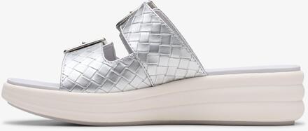 Clarks Drift Gesp Zilverkleurige Metalen Sandalen - EU 38 / UK 5