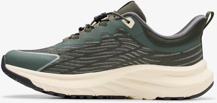 Clarks Enford Go Khaki Sneakers Groen