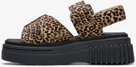 Clarks Evamar Wish Luipaardprint Sandalen Bruin - EU 40 / UK 6.5