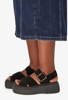 Clarks Evamar Wish Zwarte Sde Sandalen - EU 36 / UK 3