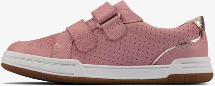 Clarks Fawn Solo K Lichtere Pink Lea Sneakers Roze