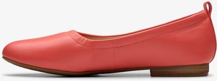 Clarks Fawna Zachte Koraalkleurige Leren Schoenen Roze - EU 40 / UK 6.5