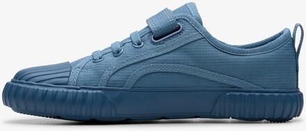 Clarks FoxingStitchK Blue Fabric Schoenen Blauw - 32.5 EU/IT