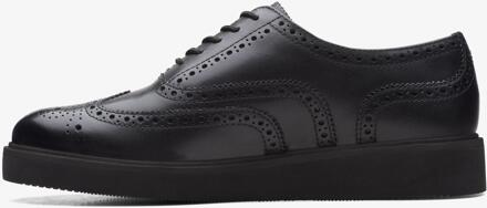Clarks Glickly Brogue 2 Zwarte Leren Schoenen