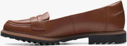 Clarks Griffin Milly Tan Leren Schoenen Bruin