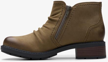Clarks Hearth Clara Slate Nubuck Laarzen Bruin - EU 38.5 / UK 5.5