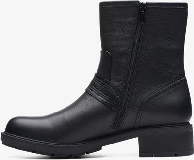 Clarks Hearth Cross Zwarte Leren Laarzen - EU 40 / UK 6.5