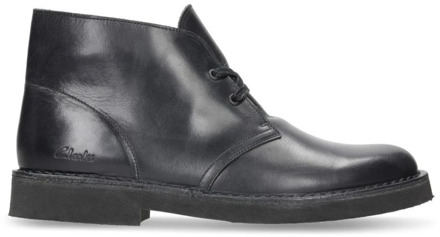 Clarks Heren Desert Boot 2 - Blk HiShine Lea - Maat 46