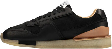 Clarks Heren Toe Run Leren Trainers (Zwart) - EU 43 / UK 9